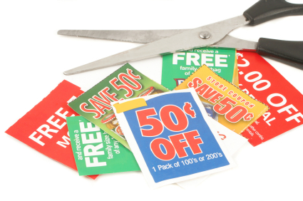 clipping coupons