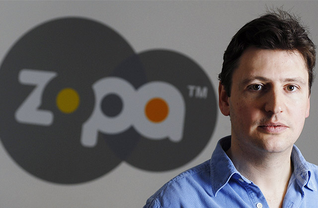 Giles Andrews, CEO of Zopa: “UK savers seem to have been forgotten by the banking establishment” but the peer-to-peer lending market is having an impact